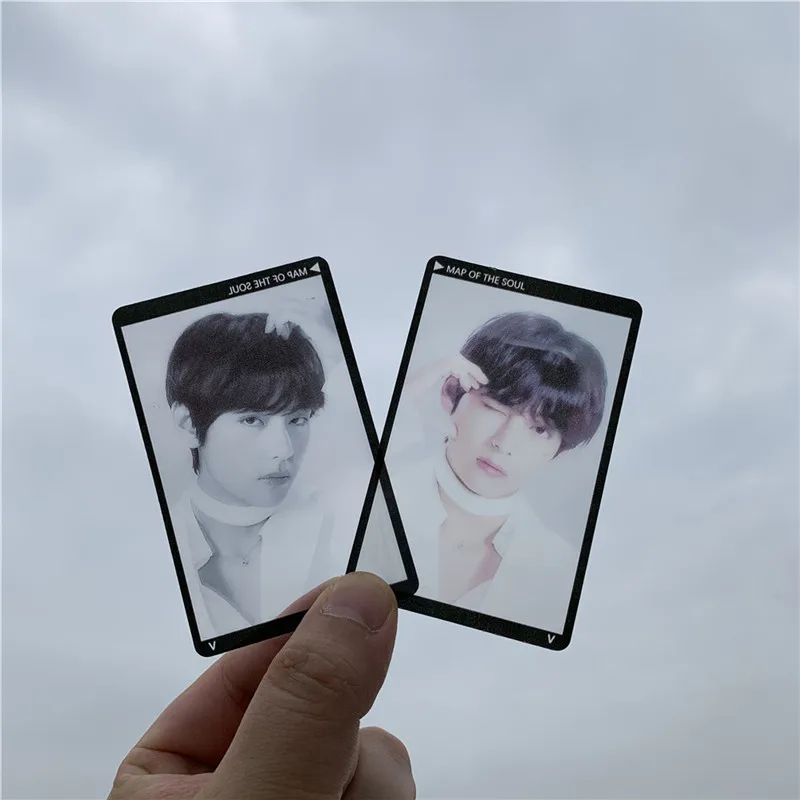 2 шт./компл. Bantan Boys альбом карта участника SOUL TOUR JK V RM SUGA JHOPE JIMIN JIN Личная прозрачная
