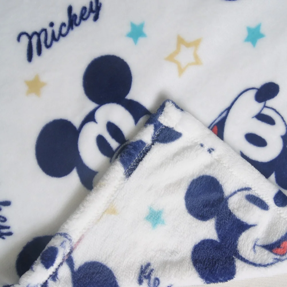 Disney Королевский сине-белые Микки Мышь Одеяло Пледы для одежда малышей мальчиков