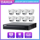 Наружная система видеонаблюдения Dahua, 8 каналов, фотокамера, 6 МП, PoE, встроенный микрофон, комплект видеонаблюдения IP