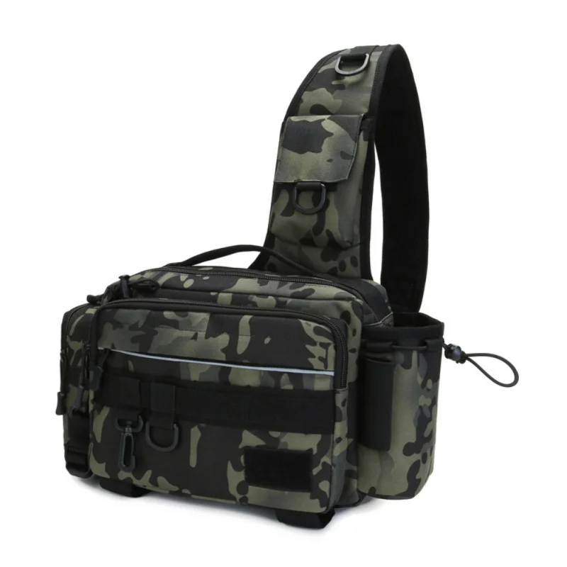 

Multifunctional Fishing Tackle Bags Single Shoulder Crossbody Bag Waist Pack Utility Fishing Lures Gear Storage Bag