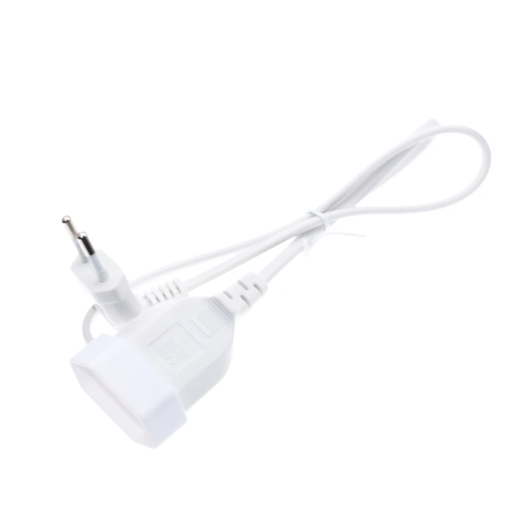 VDE Белый Европейский 2 зубчатый удлинитель с углом изгиба от мужчины к женщине