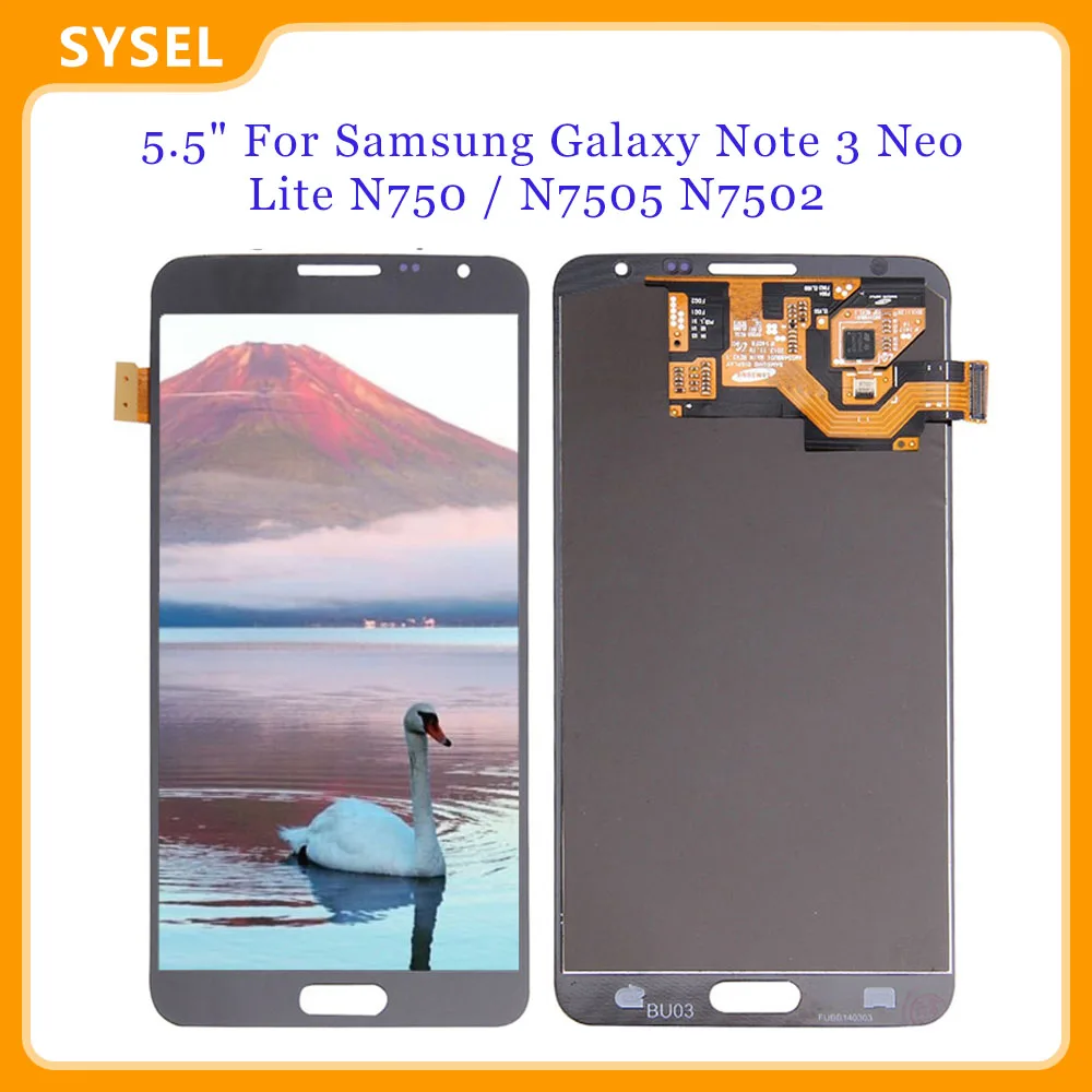 

5.5" Black For Samsung Galaxy Note 3 Neo / Lite N750 / N7505 N7502 LCD Display Touch Screen Digitizer Assembly