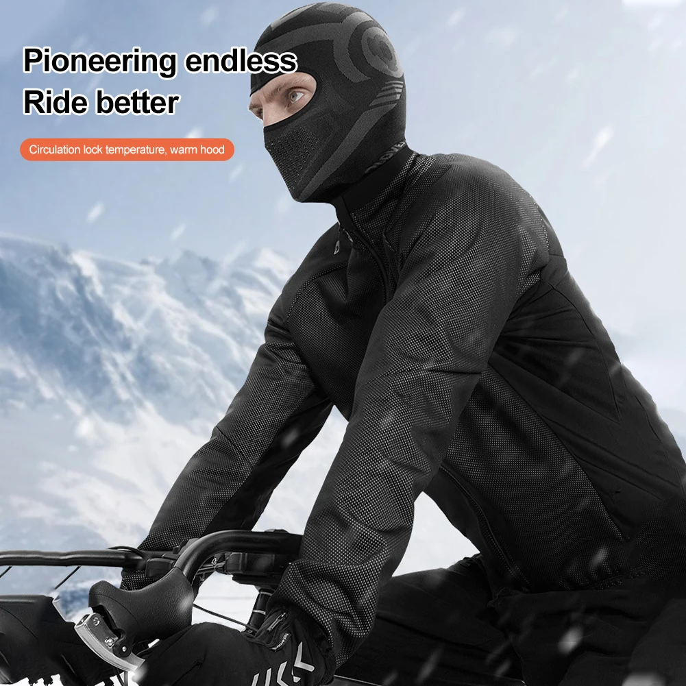 Маска велосипедная унисекс теплая высокоэластичная Нескользящая многоразовая