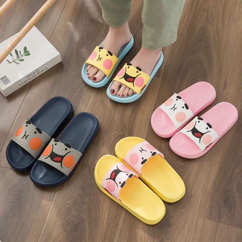 Slipper Female Home Bathroom Non-Slip EVA Soft Bottom Mute Slippers Universal Wear-Resistant  Shoes Women  Home Slippers