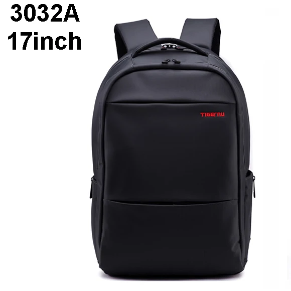 3032A Black 17 Tigernu Противоугонная 20L Большая Емкость 15.6 дюймов Колледж Рюкзаки Мужчины Черный Рюкзак Женский Женский рюкзак Сумка для ноутбука 15.6 17 дюймов - Цвет: 3032A Black 17