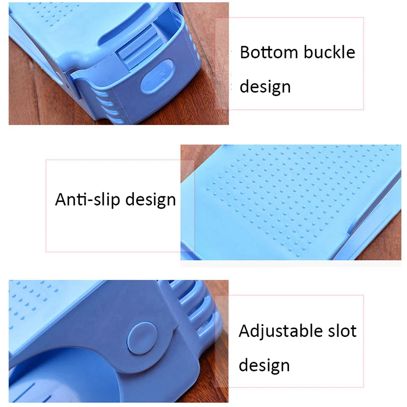 10 шт. прочный регулируемый органайзер для обуви стеллаж хранения Обувной Ящик