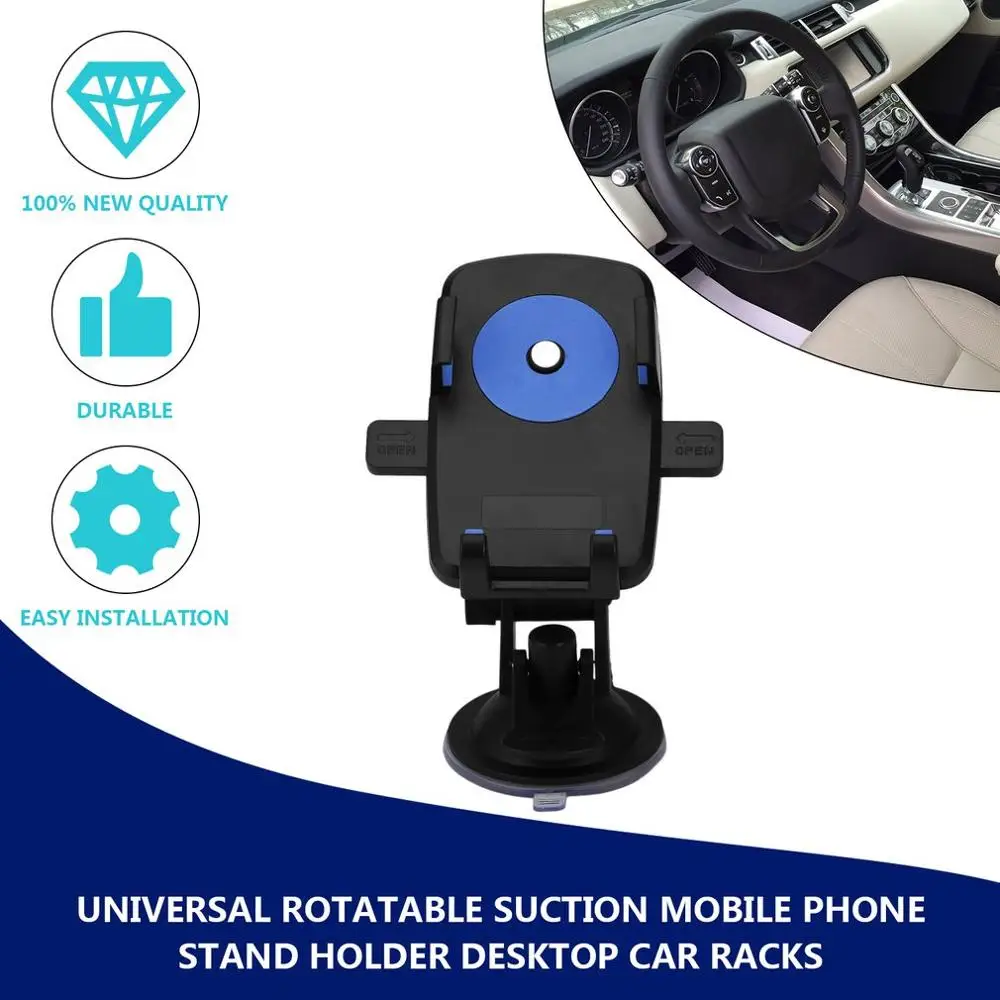 2019 New Universal Rotatable Strong Suction Mobile Phone Stand Holder Desktop Car Vehicles Cell Racks Accessory | Автомобили и