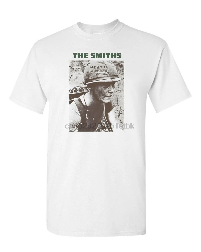 Мужская Тяжелая хлопчатобумажная футболка The Smiths Flesh Is killing-белая | одежда