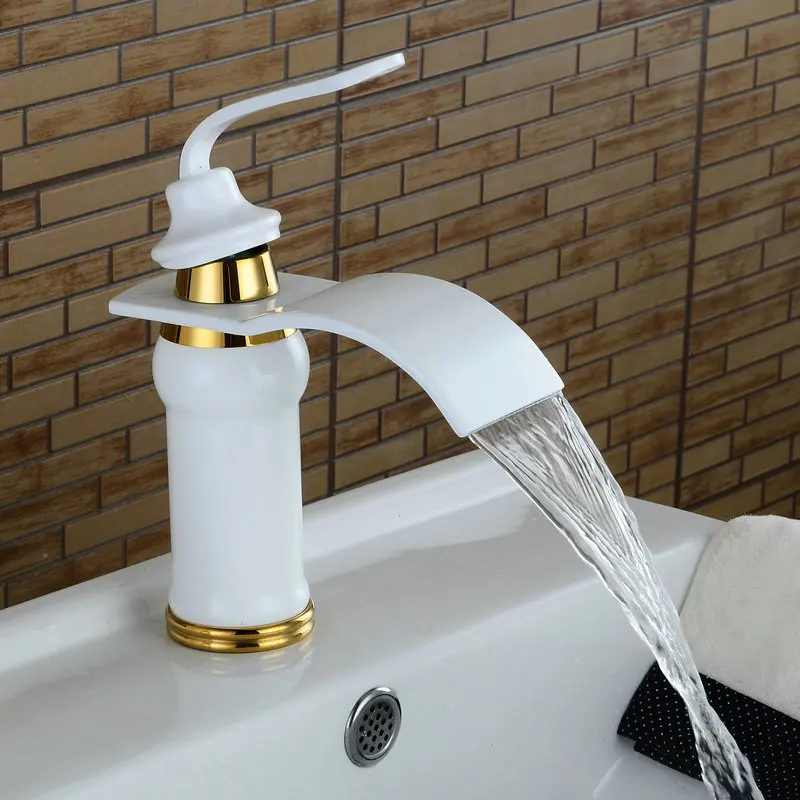 Латунный Смеситель для раковины в ванную комнату кран с горячей и холодной