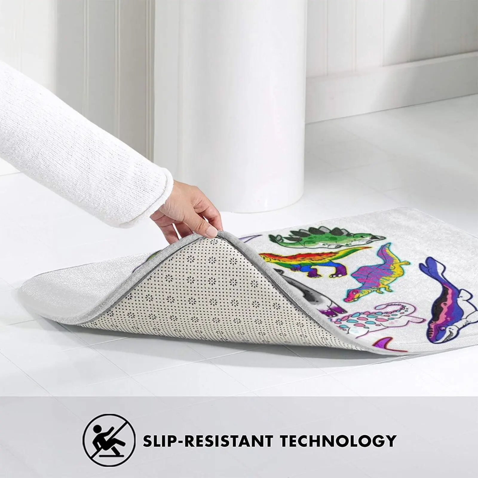 Коврик с динозаврами Pride Противоскользящий коврик для входной двери в спальню