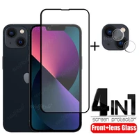 4 in 1 for iphone 13 glass for iphone 13 mini full film screen protector for iphone 7 8 plus se 2020 11 12 13 pro max mini glass