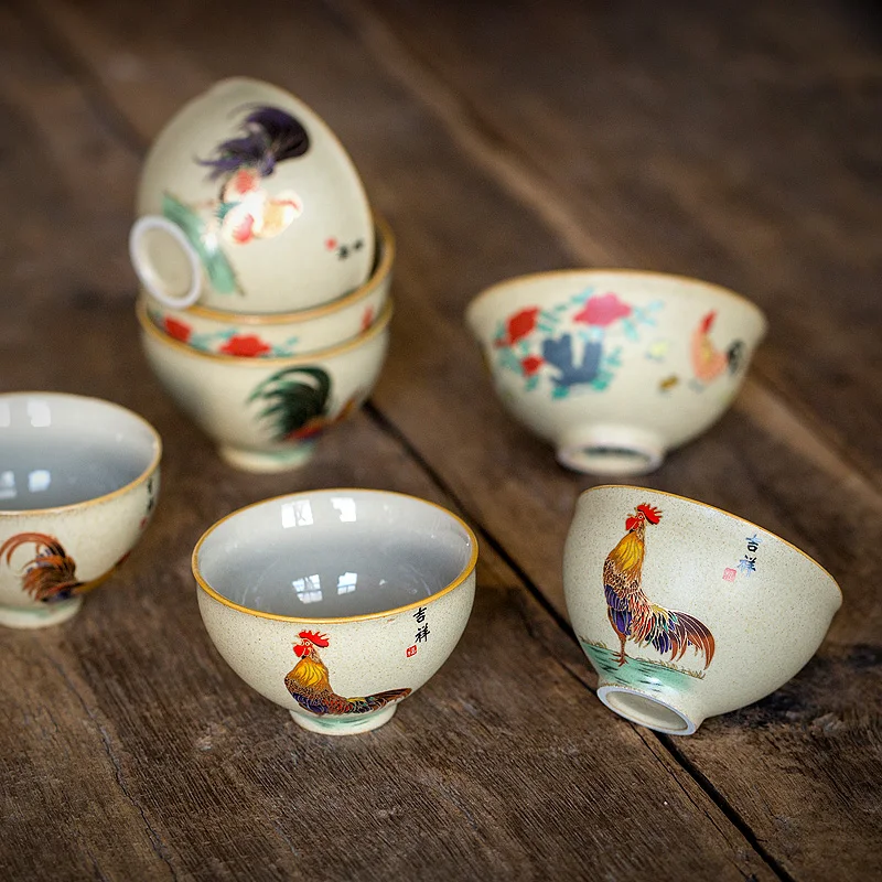 

CHANSHOVA 100 мл традиционная китайская чайная чашка в ретро-стиле кофейные чашки фарфоровые Индивидуальные керамические чашки чайный набор H494