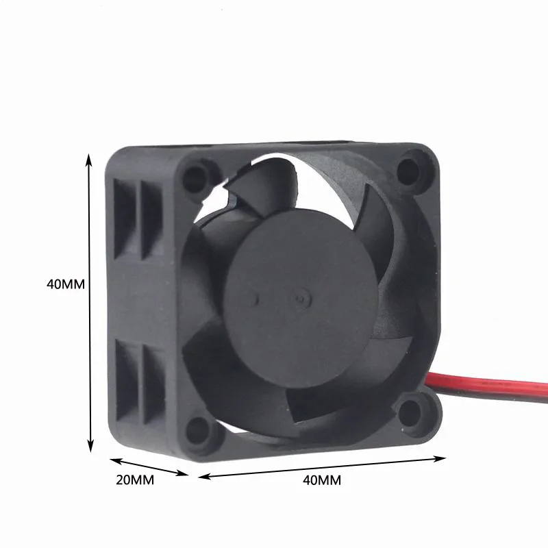 2 шт./лот 2Pin 40*40*20 мм DC12V 4020 4 см 40 большой воздушный поток 6000 об/мин осевой