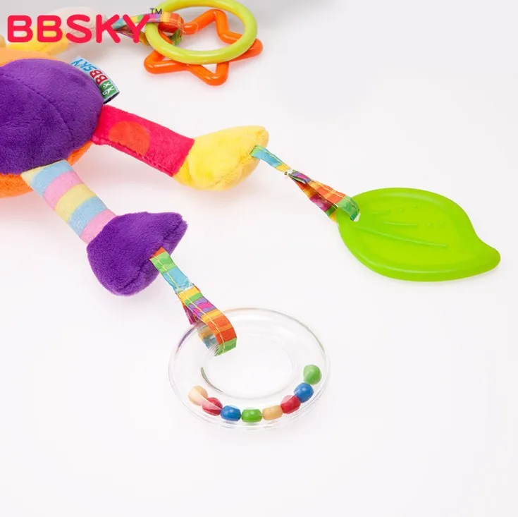 Cartoon 0-36months Baby Toys Bed Stroller baby mobile Hanging Rattles Newborn Plush Toy infant toys for | Игрушки и хобби