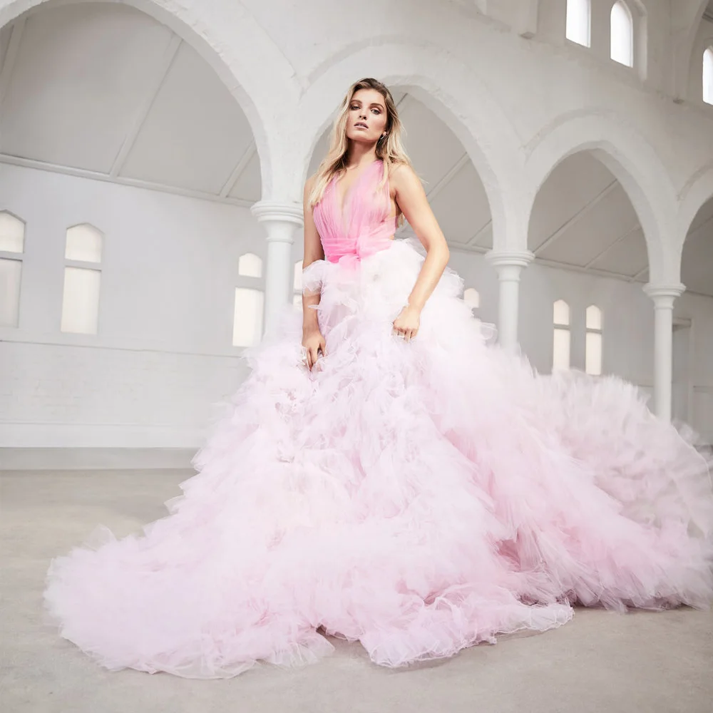 Юбка-пачка женская с оборками и длинным шлейфом | Женская одежда