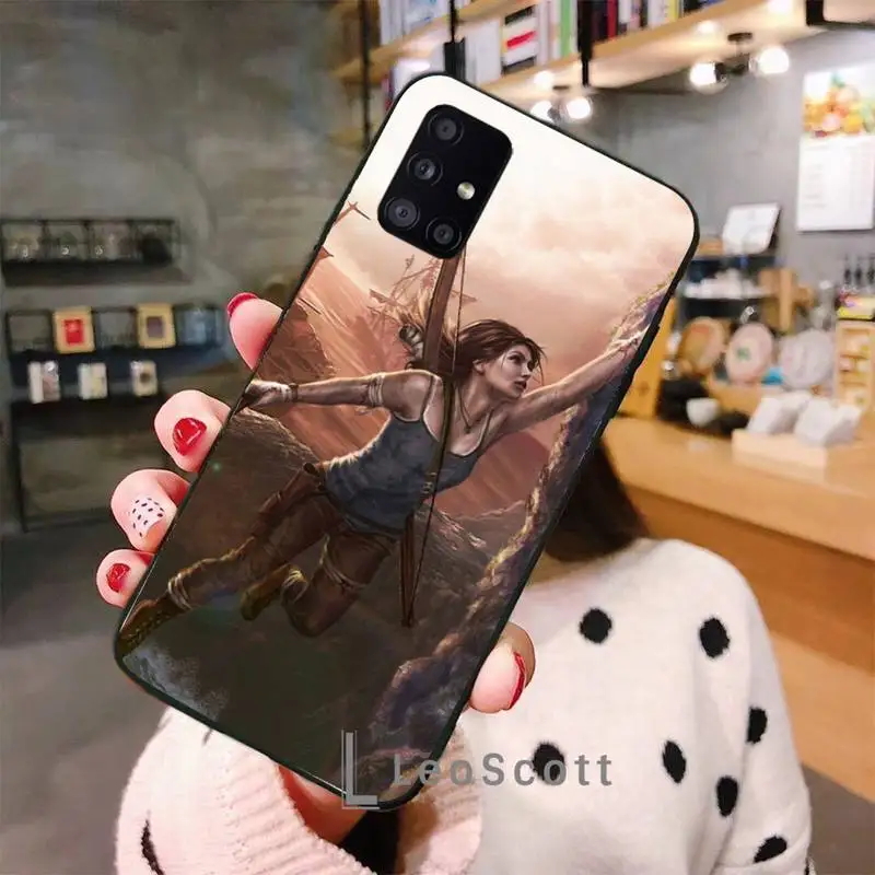 

tomb raider ps4 sticker Phone Case For Samsung A32 A51 A52 A71 A50 A12 A21S S10 S20 S21 Plus Fe Ultra