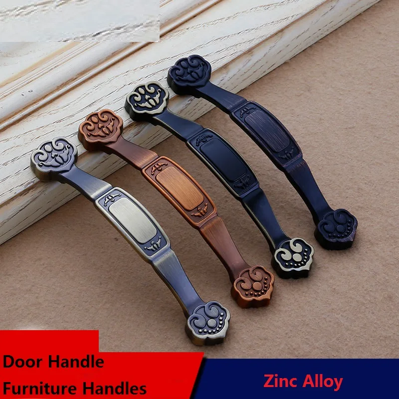 1 шт. дверные ручки мебельные сплав цинка классический китайский стиль ретро