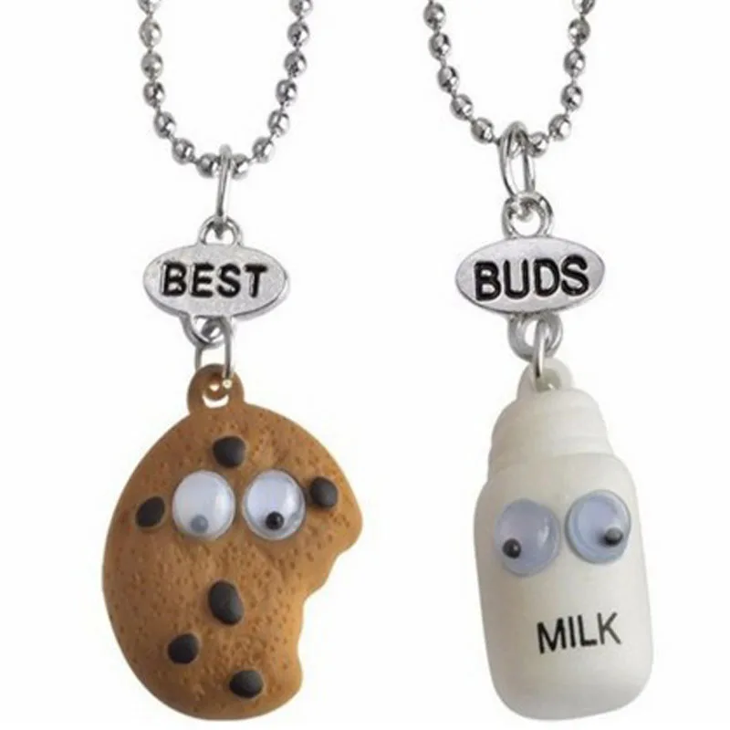 Begirl Ювелирные изделия Печенье молоко лучшие бутоны кулон бисер цепочка ожерелье