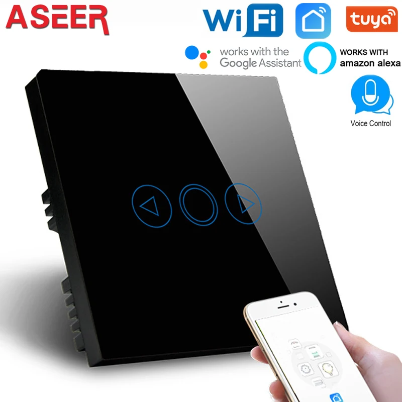 ASEER стандарт Великобритании WiFi диммер умный светильник сенсорный выключатель