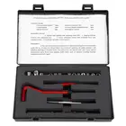 Набор для ремонта резьбы, 25 шт., резьбовой накидной ключ из нержавеющей стали, витые сверла, вставки для сверла, инструмент для вставки метчиков M7 * 1