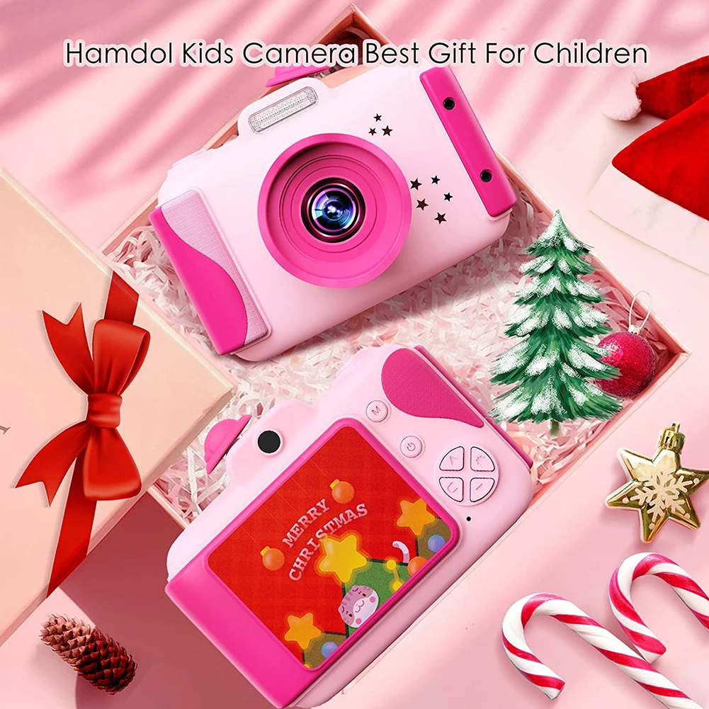 

Children Kids Camera Mini Educational Toys For Children Baby Gifts Birthday Gift Digital Camera 2.4 inch IPS Display Video Camer