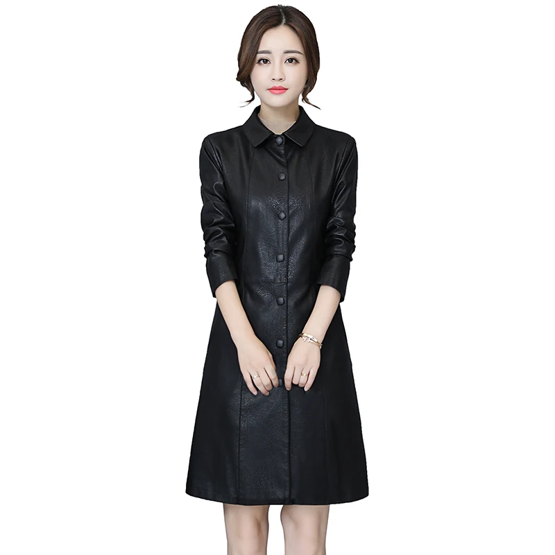 

Women Genuine Trench Autumn 2020 New Winter Female Sheepskin Coat Split Leather Outerwear Korean Style Hot Selling