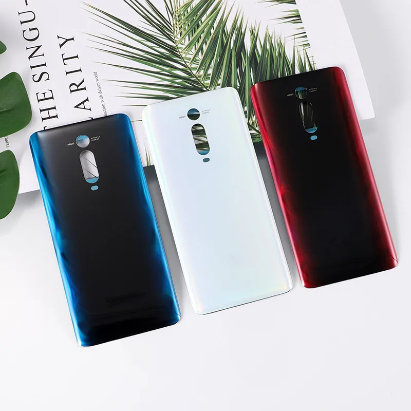 Корпус Mi9T для Xiaomi Mi 9T Стеклянная Крышка батарейного отсека Ремонт Замена задняя