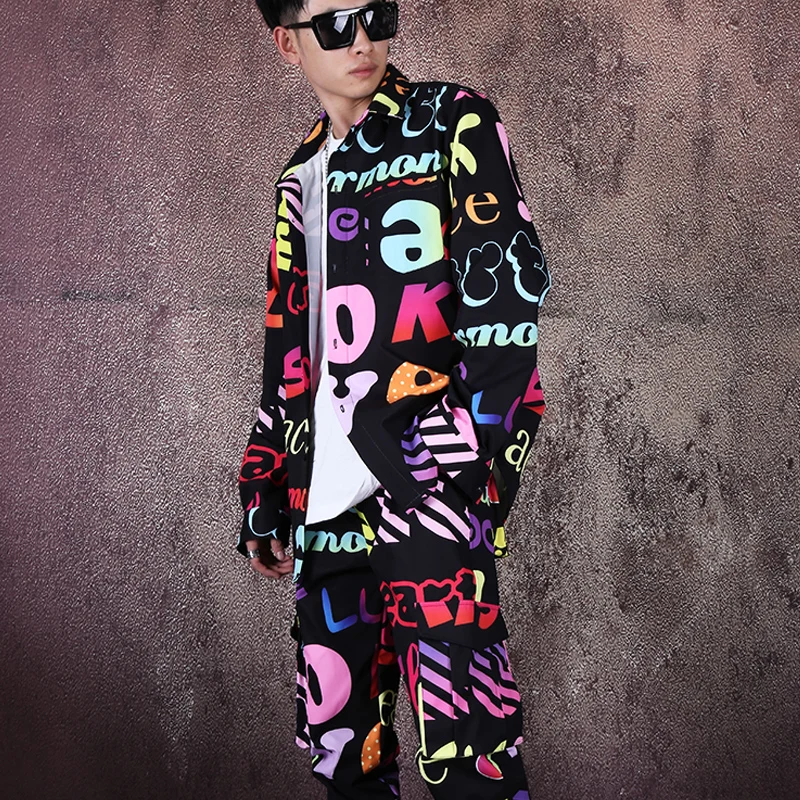 Модный мужской цветной набор рубашек инструментов мужская рубашка с принтом