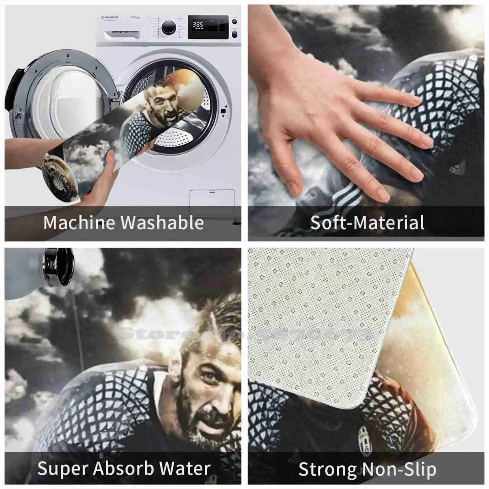 Иллюстрация буфоновая искусство мягкая подушка домашний ковер дверной коврик