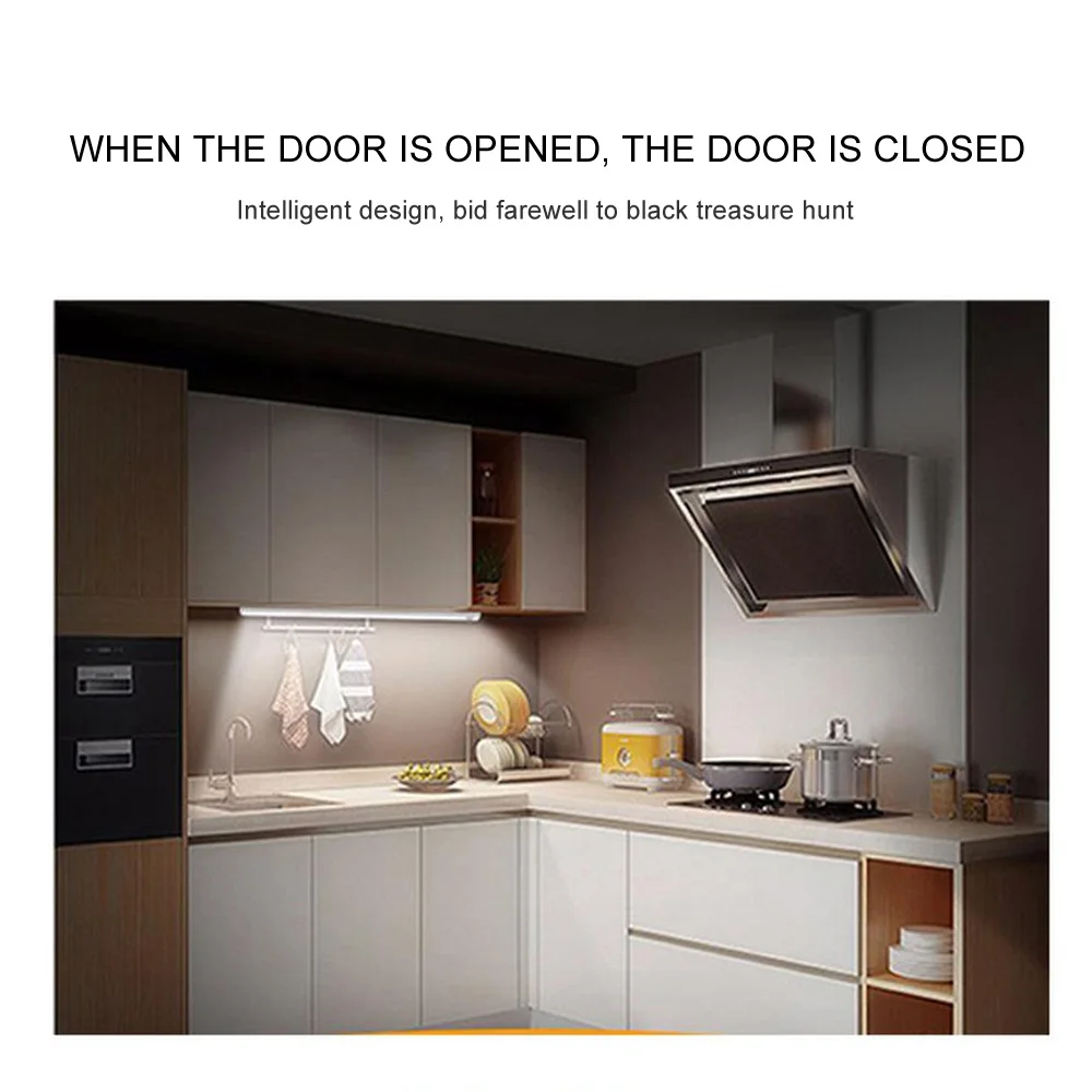 NEW Upgraded 60 LED Night Light with Motion Sensor Switchable Three Color USB Charging Wardrobe Kitchen Wall Lamp | Освещение