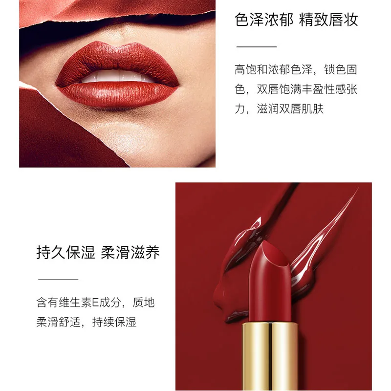 Маленькая золотая помада шелковистая длинная губная с эффектом длительного