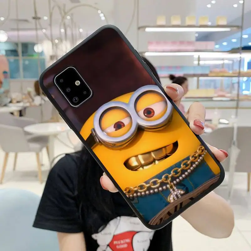 

Cute Cartoon Miniones Phone Case For Samsung A6 A7 A8 A10 A11 A20 A21 A30 A31 A40 A50 A70 A80 A91 Plus S E Cover