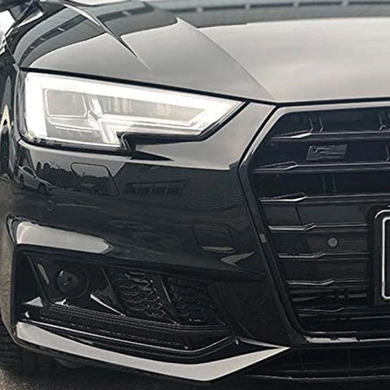 

Car-Styling Front Bumper Grille Style Honeycomb Front Bumper Fog Light Grille with ACC For- A4 S-Line B9 2017-2018