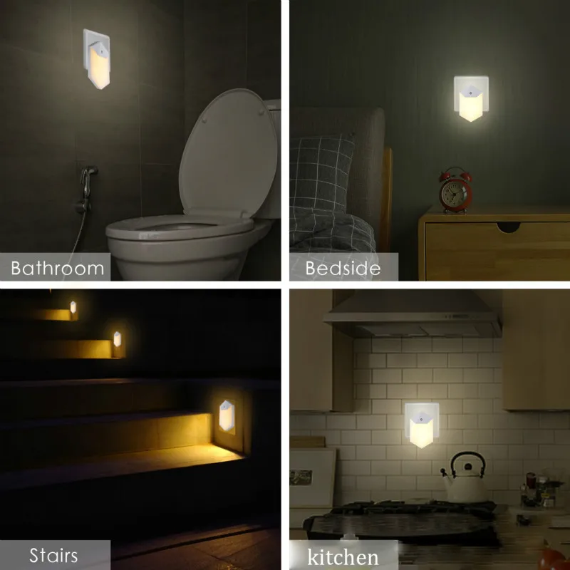 

LED Night Light Intelligent Light Sensor Feeding Lamp Living Room Bedroom Corridor Lighting AC110v-240V