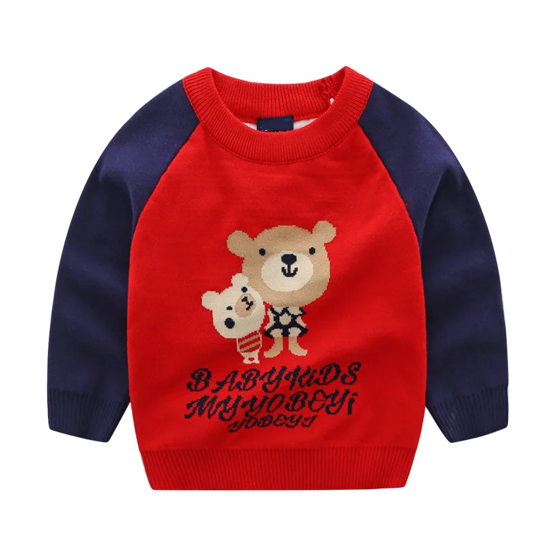 Свитер для мальчиков и девочек Повседневная Верхняя одежда с круглым вырезом