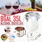 8GaL 35L дистиллятор Alambic Moonshine алкоголь из нержавеющей меди DIY для домашнего пивоварения воды вина бренди эфирное масло пивоваренный комплект
