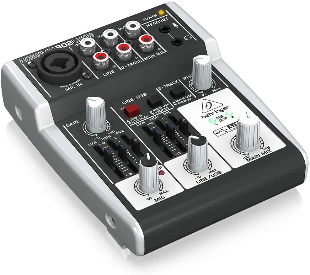 Микшер Behringer Xenyx 302USB звуковой миксер Премиум 5-входной USB аудио интерфейс |