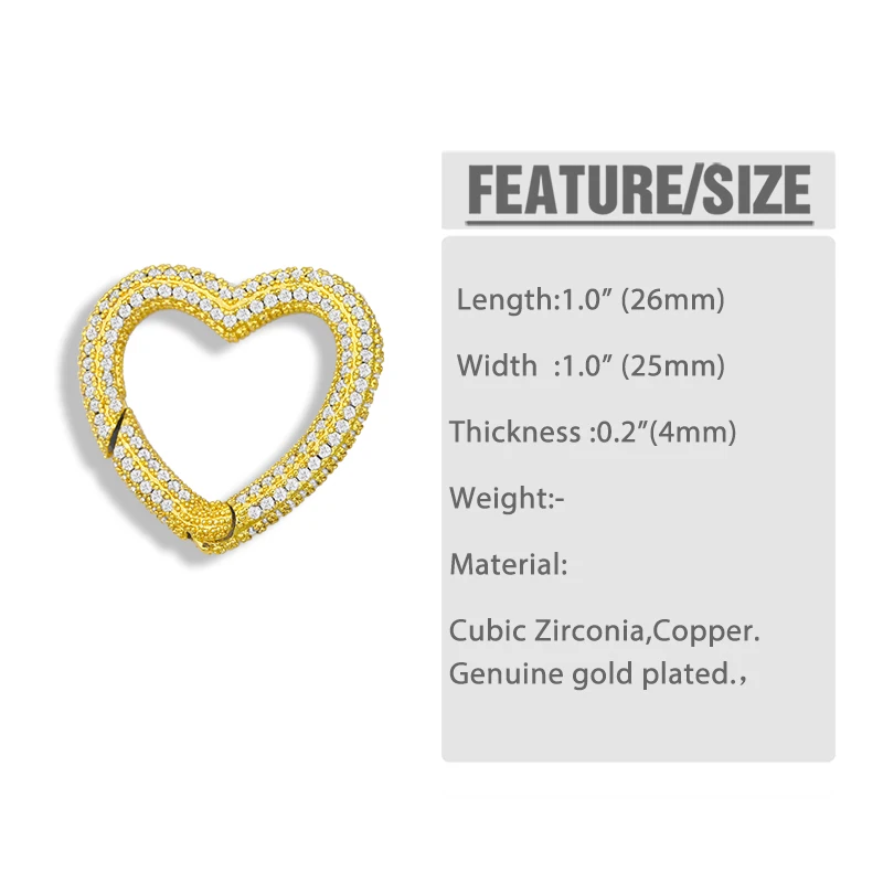 OCESRIO многоцветная подвеска сделай сам с карабином в форме сердца декоративные