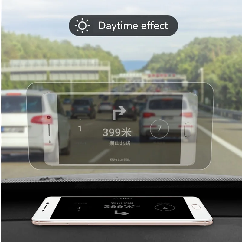 Автомобильный HUD светоотражающая пленка система дисплея OBD расход топлива