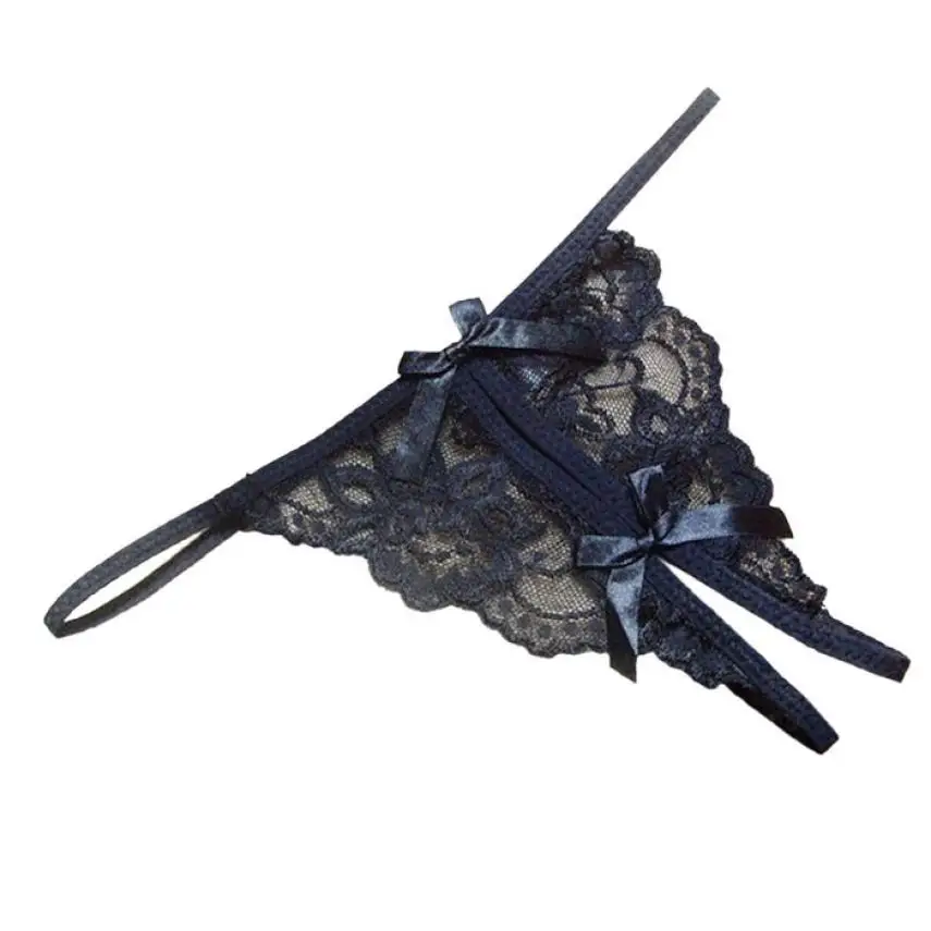 

Women Panties 4 Color Lace Solid Bow Low-Rise Sexy String Lingerie Underwear for Casual Ladies lingerie tangas women sexy