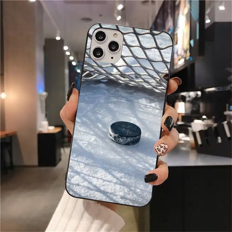 

HUAGETOP hockey puck Soft Rubber Phone Cover for iPhone 11 pro XS MAX 8 7 6 6S Plus X 5S SE 2020 XR case