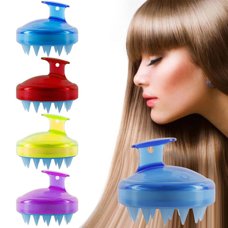 

Silicone Head Body Scalp Massage Brush Silicone Shampoo Brush Hair Washing Comb Shower Brush Bath SPA Massage Brush Hair Brush