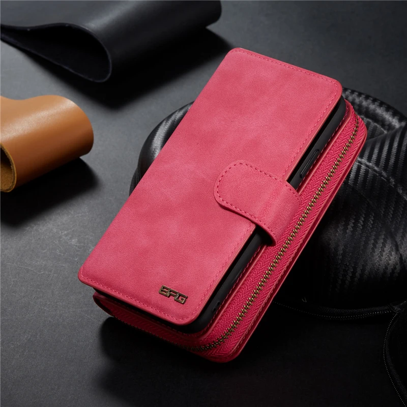 Роскошные застежка молния разноцветный бумажник кожаный чехол для iPhone 11 12 pro 5s 6s 7