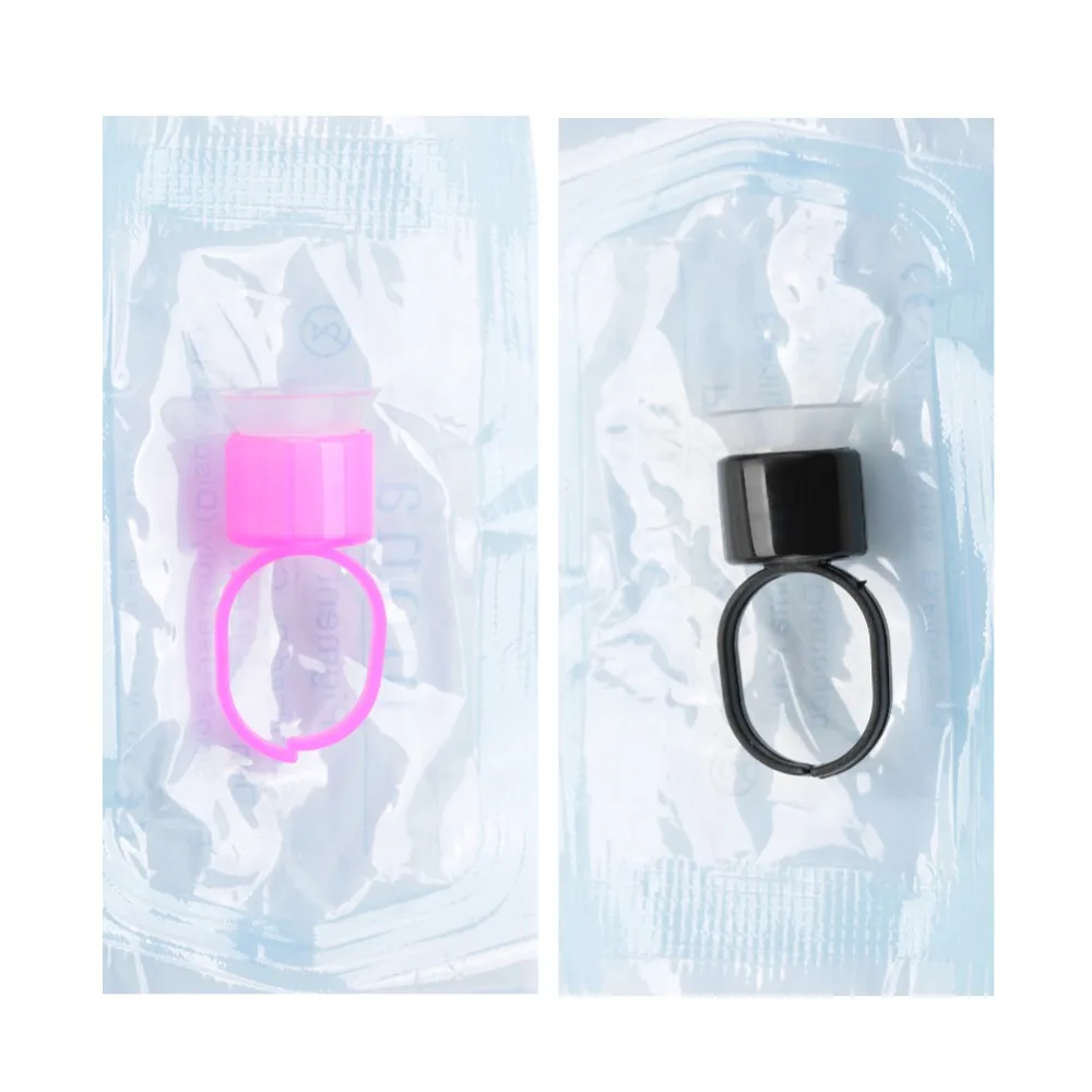 2 цвета 10 шт одноразовые татуировки чернил кольцевые чашки с губкой пигмент