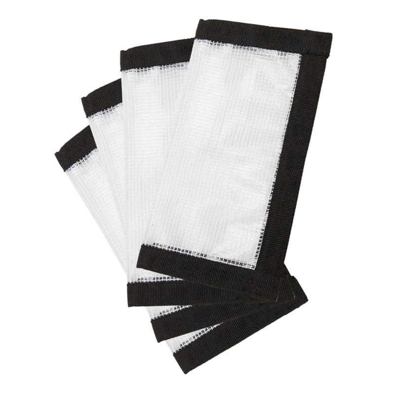 

Fishing Lure Wraps 4 Packs Clear PVC Lure Covers, Keeps Children, Pets and Fishermen Safe from Sharp Hook