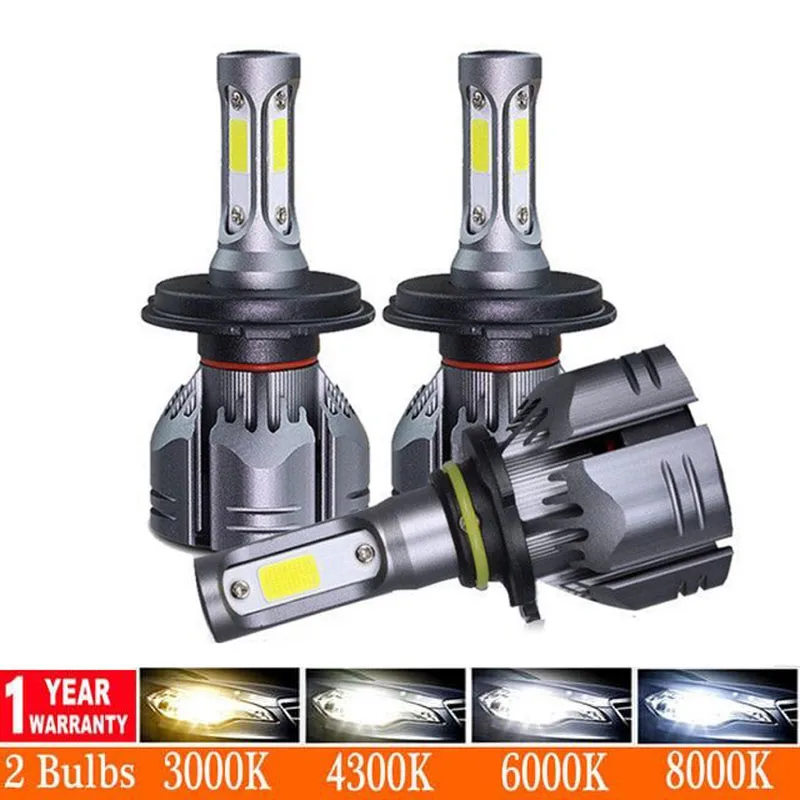 Muxall H4 светодиодный H7 H11 автомобилей головной светильник 3000K 4300K 6500K 8000K H1 880 H3 9005 9006