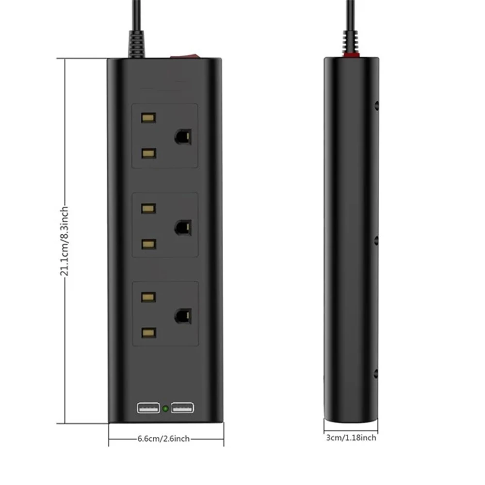 Multi Power Ptrip Электрический предохранитель напряжения 3 способа штепсельная вилка