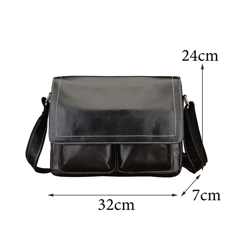 

AETOO Leather men's shoulder bag, men's casual messenger bag, fashionable vegetable tanned leather large capacity men's bag