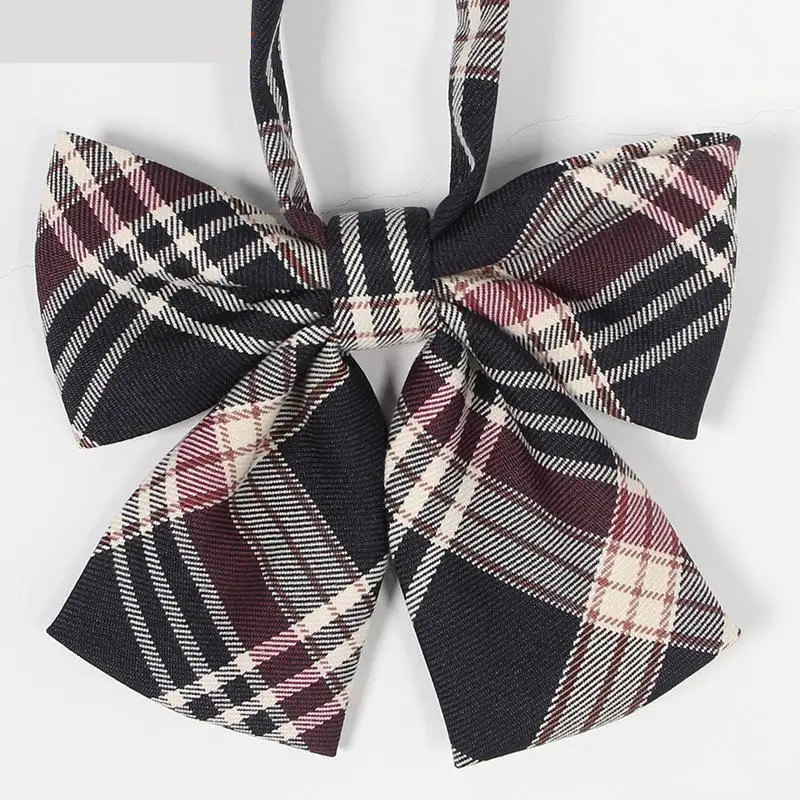 

Hot Jk Uniform Japanese High School Orthodox Lattice Uniform Bow Tie Fashion School Uniform Girls/boys Bowtie Shirt Accessories