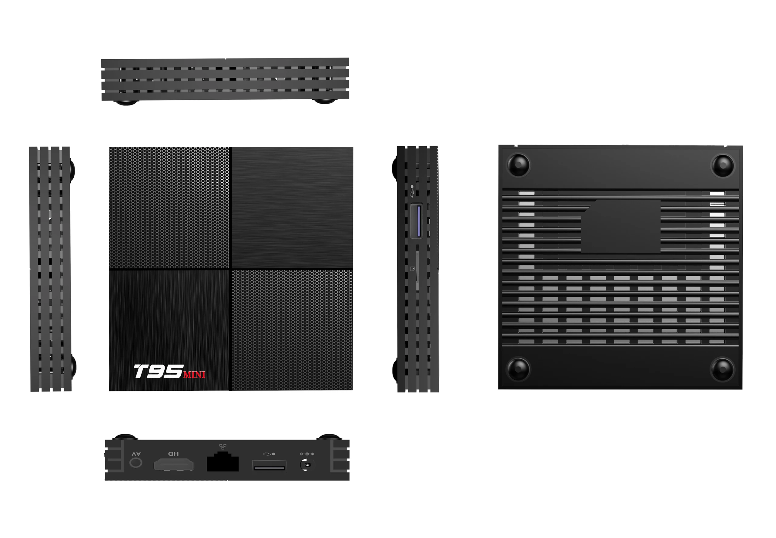 6K T95 Мини Android 9 0 Смарт ТВ коробка Allwinner H6 Поддержка 2 4 ГГц Wi-Fi Гб оперативной памяти